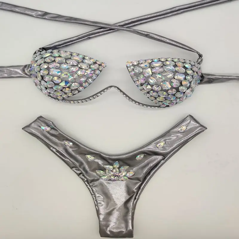 New Fancy Bright Diamond Bikini Swimsuit