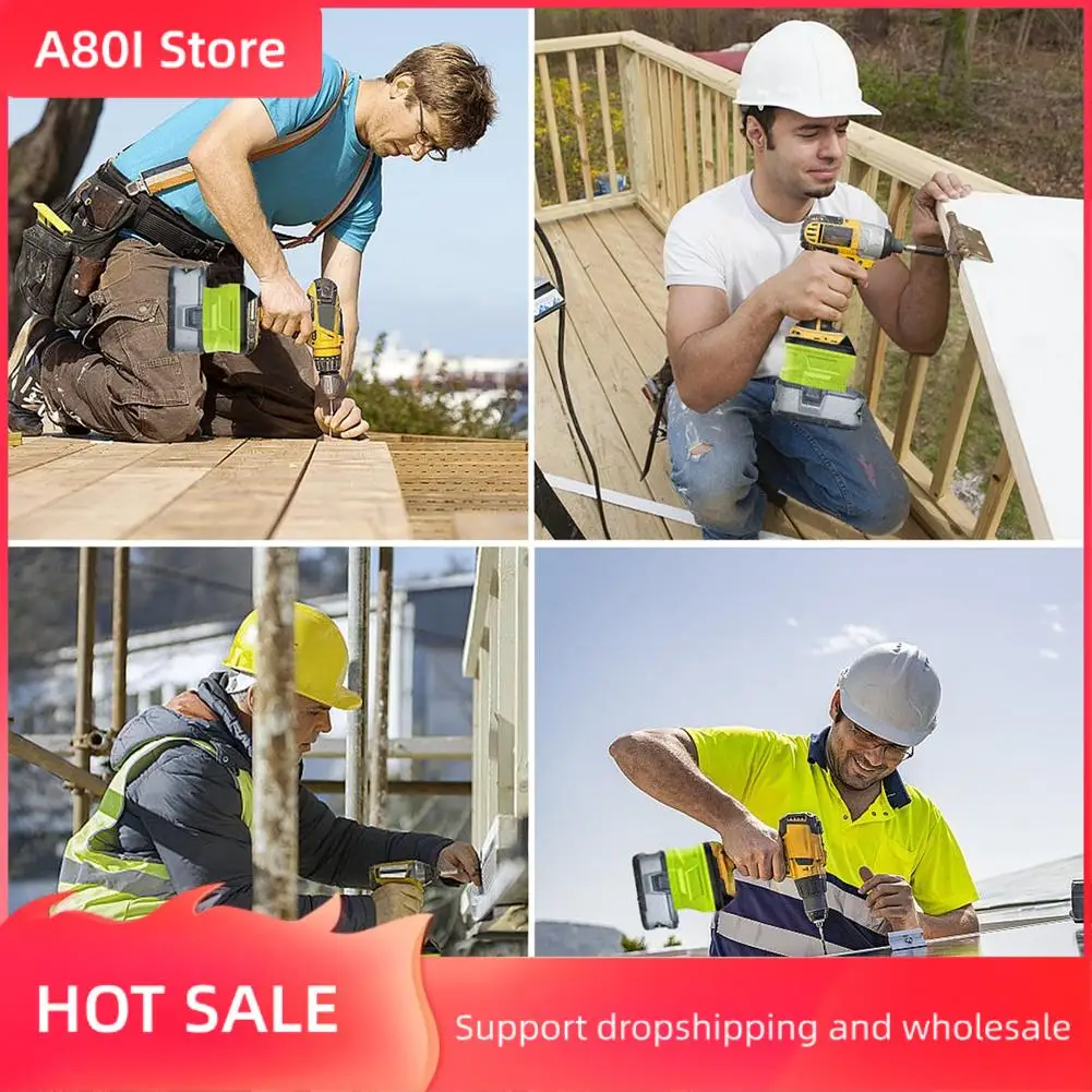 

A80I RYB20DW Battery Adapter For Ryobi 18V Battery Convert To For 20V Battery , Power For 20V Cordless Tools Durab