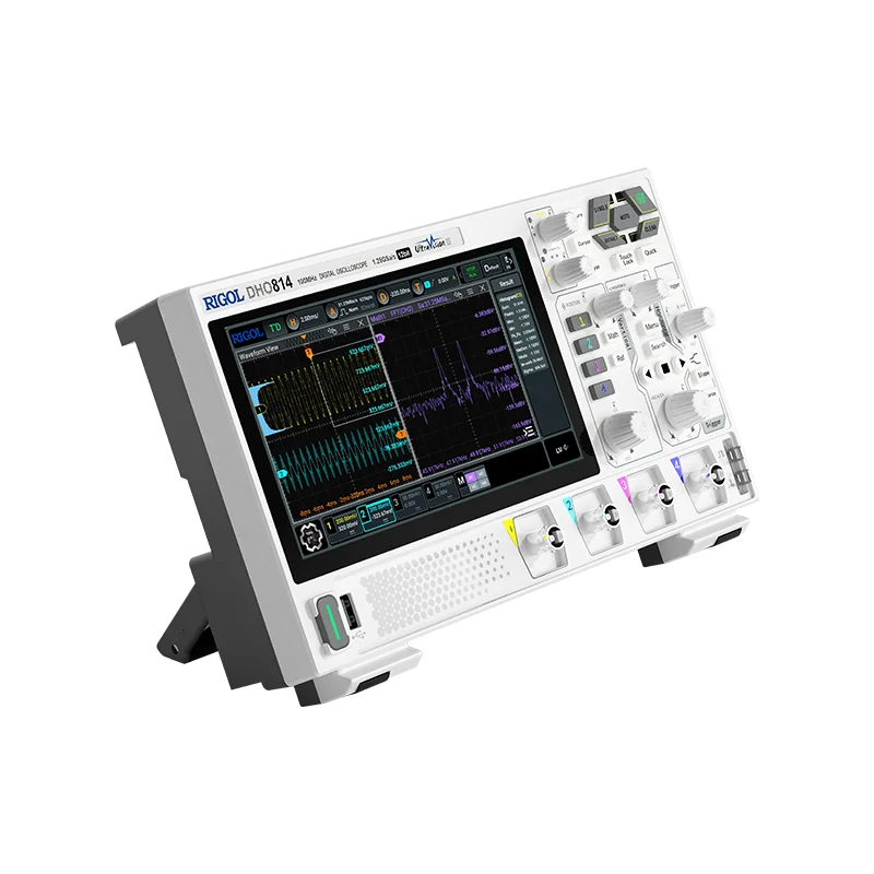 Super Light Digital Oscilloscope, DHO802, DHO804, DHO812, DHO814 ,2/4Channel 70/100MHz 12 Bit 1.25GSa/Sec 25MPts Depth