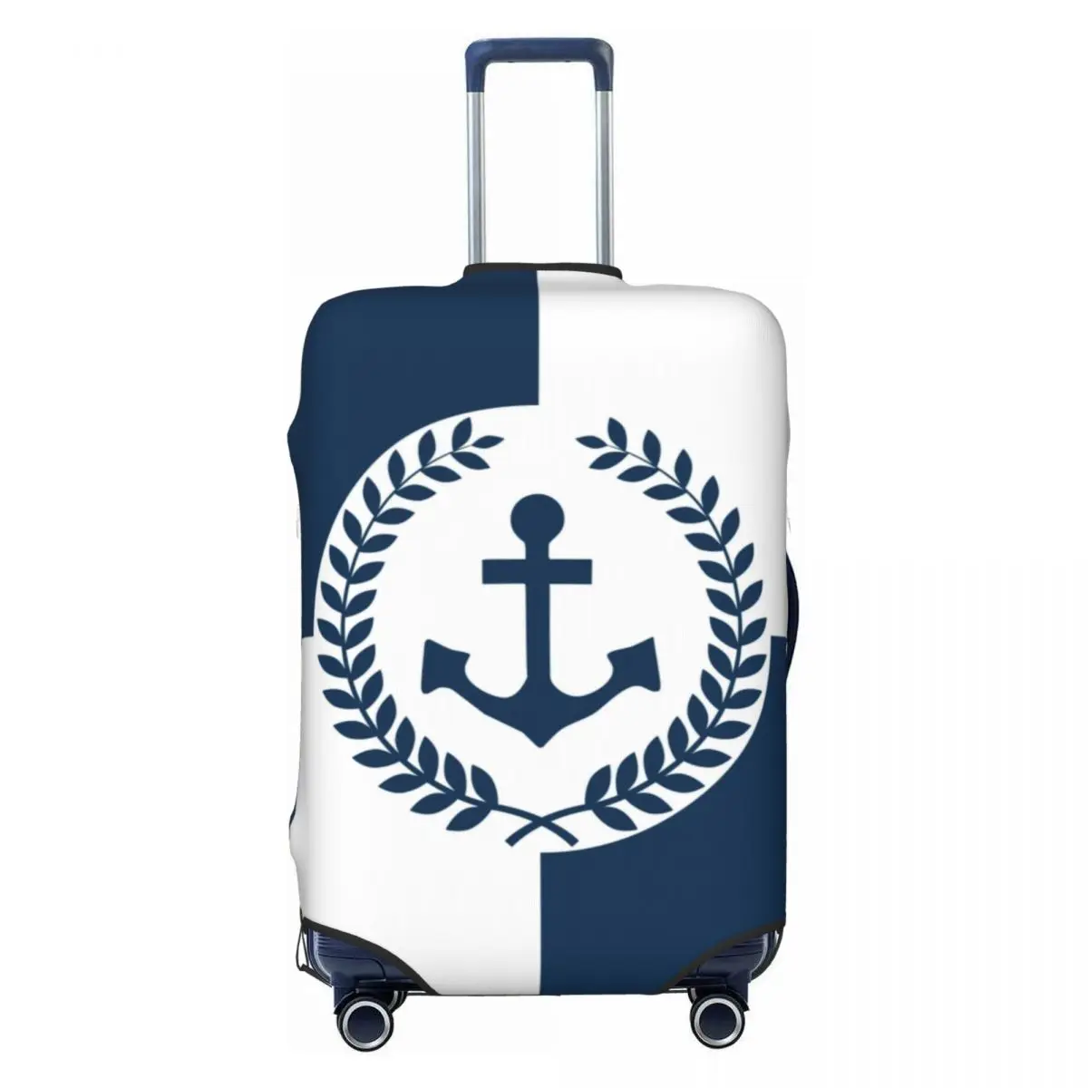 

Custom Nautical Anchor Themed Design Luggage Cover Funny Sailing Sailor Suitcase Protector Covers Suit For 18-32 inch