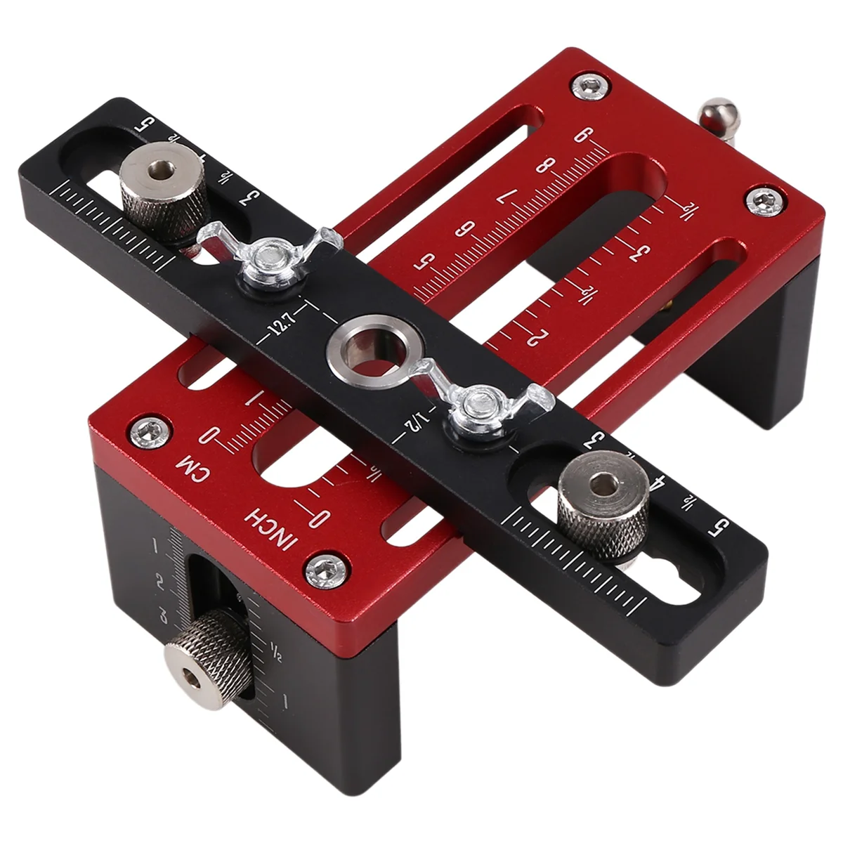 

A002 Aluminum Alloy Cabinet Door Positioner Heavy-Duty Tool for Easy Installation Precision Measurement Punching Tool