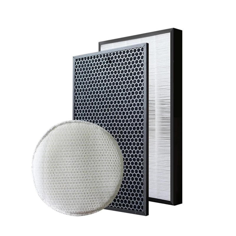 

1 set (2pcs) 435*260 mm air purifier Filter hepa Activated carbo Suitable for Panasonic F-VXG70C F-ZXGP70C F-VXF70R PM2.5