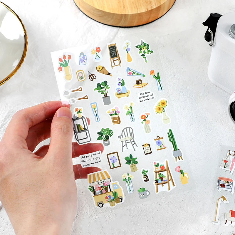 Card Lover 1 Sheet [Good Daily Series] Vintage Journal Stickers Washi Paper Sticker Paper Scrapbooking Material Scrapbook Kit