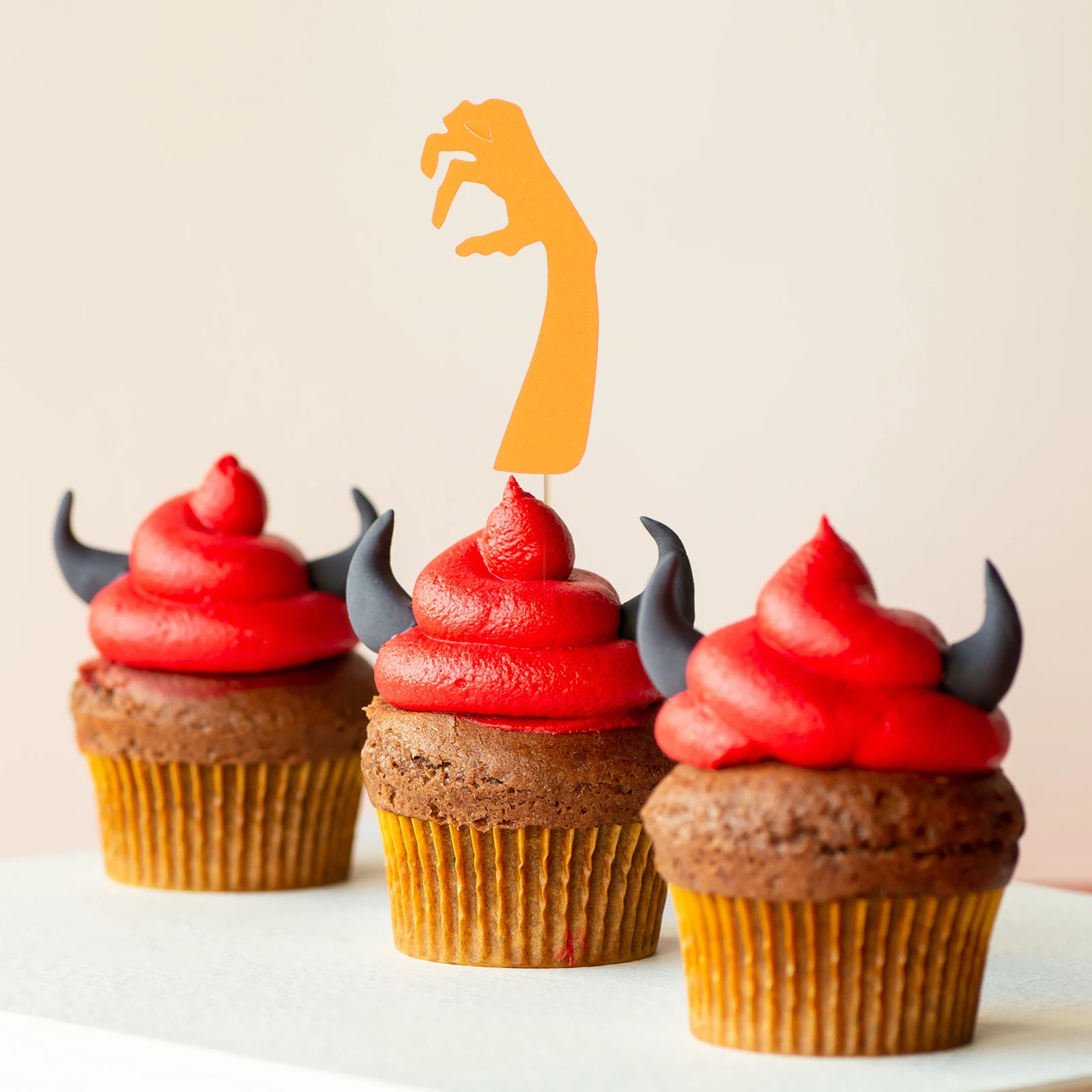 

36Pcs Spooky Halloween Cupcake Toppers Bamboo Paper Cake Decorations Party Supplies Lightweight Inserts