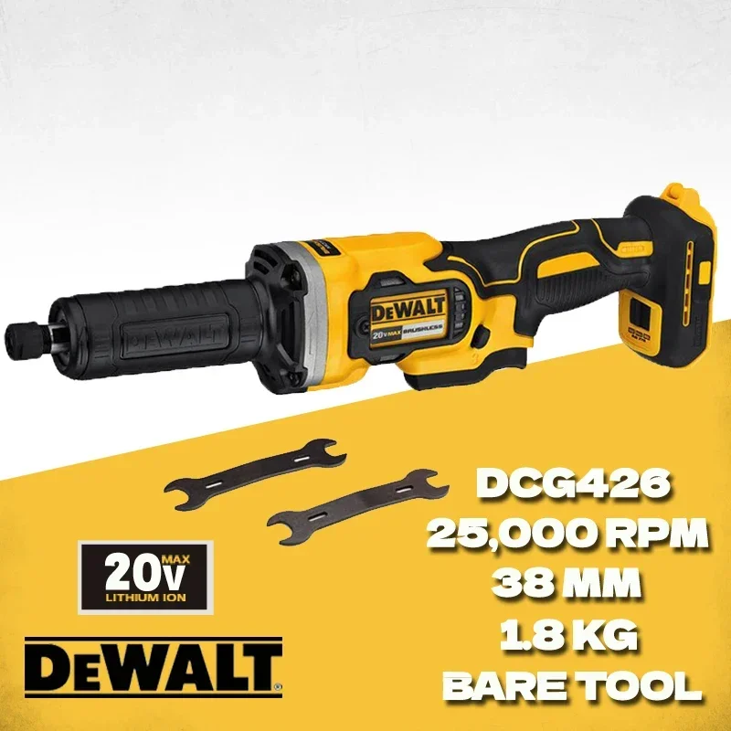 DEWALT DCG426 Polishing Machine Straight Grinding 20V Lithium Power Tools Brushless Cordless Variable Speed Die Grinder DCG426B