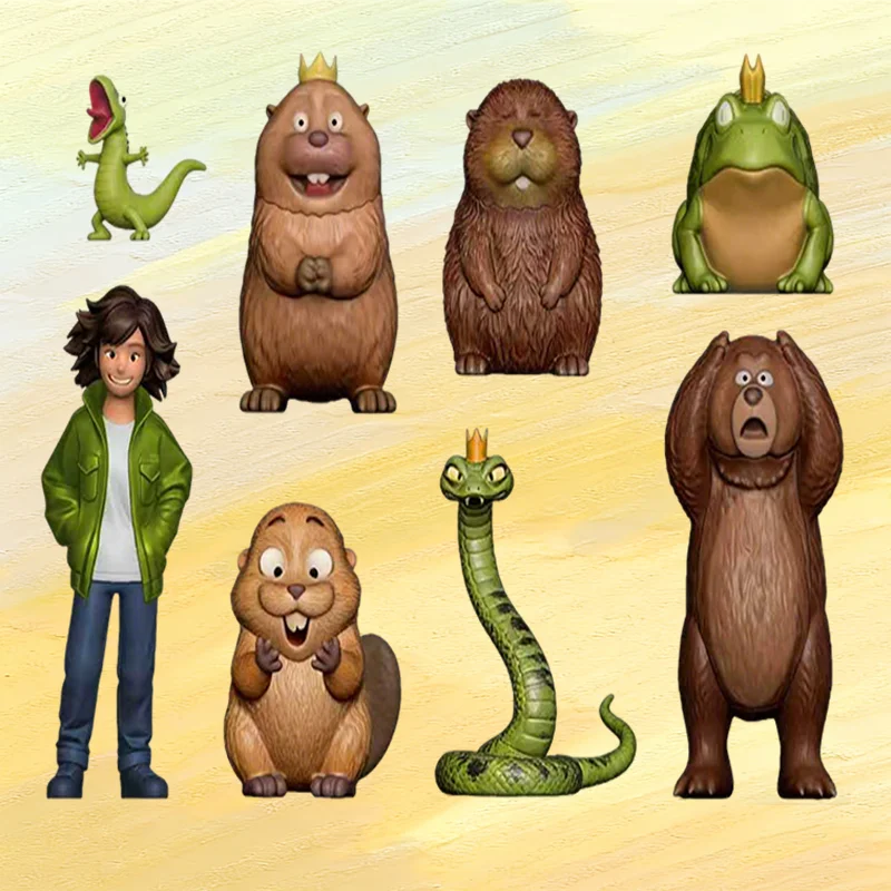 Exquisite HOPPERS Beaver Transformation Project Figure PVC Pixar Anime Style Model Desktop Display Decoration Collectible Toy Gi