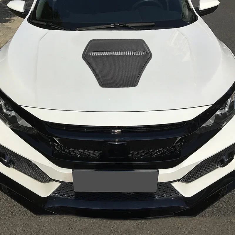 New TYPE R Style Car Front Hood Scoop Decorative Cover For Honda Civic BMW F30 G30 E92 Land Rrover Defender Ford Ranger wErangle