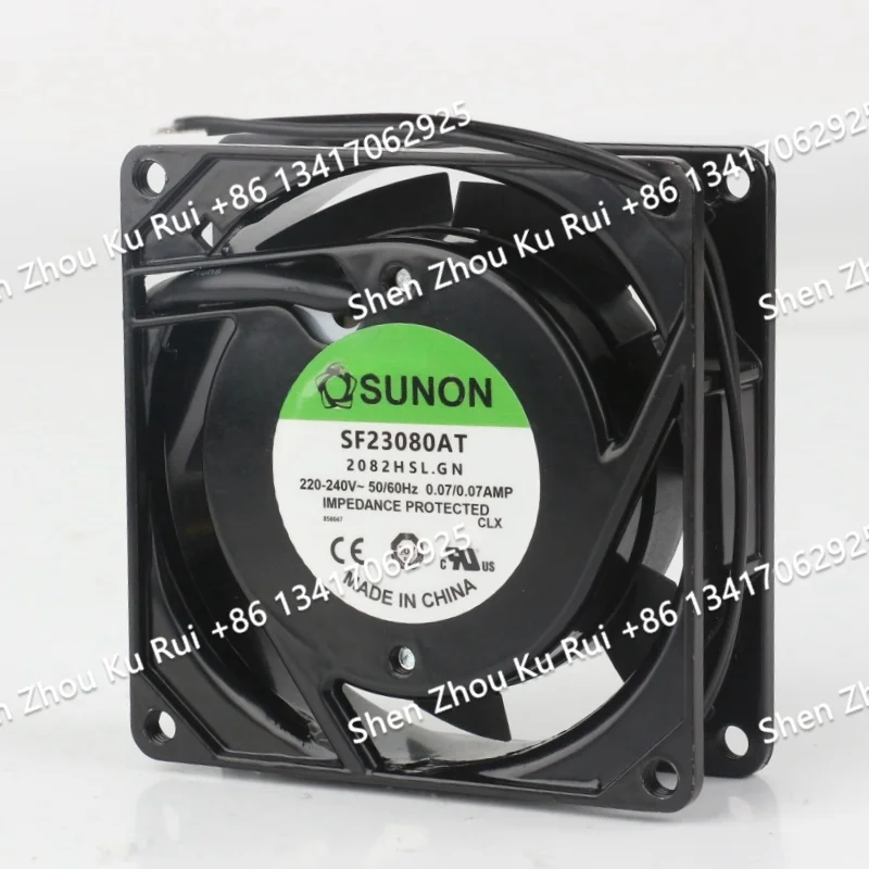 cooling fan SF23080AT 2082HSL.GN Original SUNON 200V AC220-240V 0.07AMP DC EC 8025 80X80X25MM 8CM dual ball axial flow cabinet