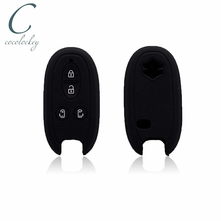 Cocolockey Key Fob Car Key Case for Suzuki Alto Hasla 1 - Lapin Wagon R Remote Key Silica Gel Car Interior Accessories 2 3 4B