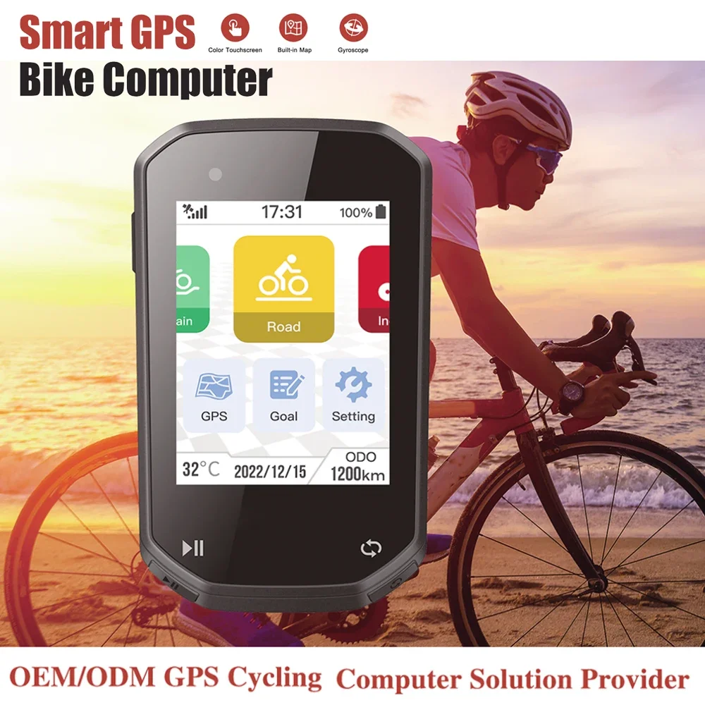 Colour IP67 Waterproof Smart GPS Bike Bicycle Motorcycle Navigator Computer Tracking Gym Exercise Body Cycling Devices WIFI