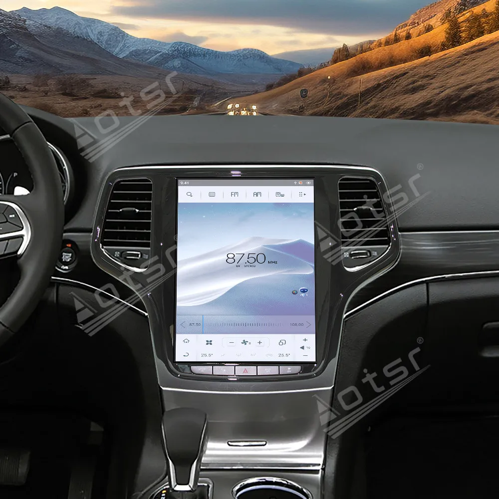 10.4 inch Screen Android 13 Car Radio Stereo multimedia Player For Jeep Grand Cherokee 2014-2018 Gps Navigation