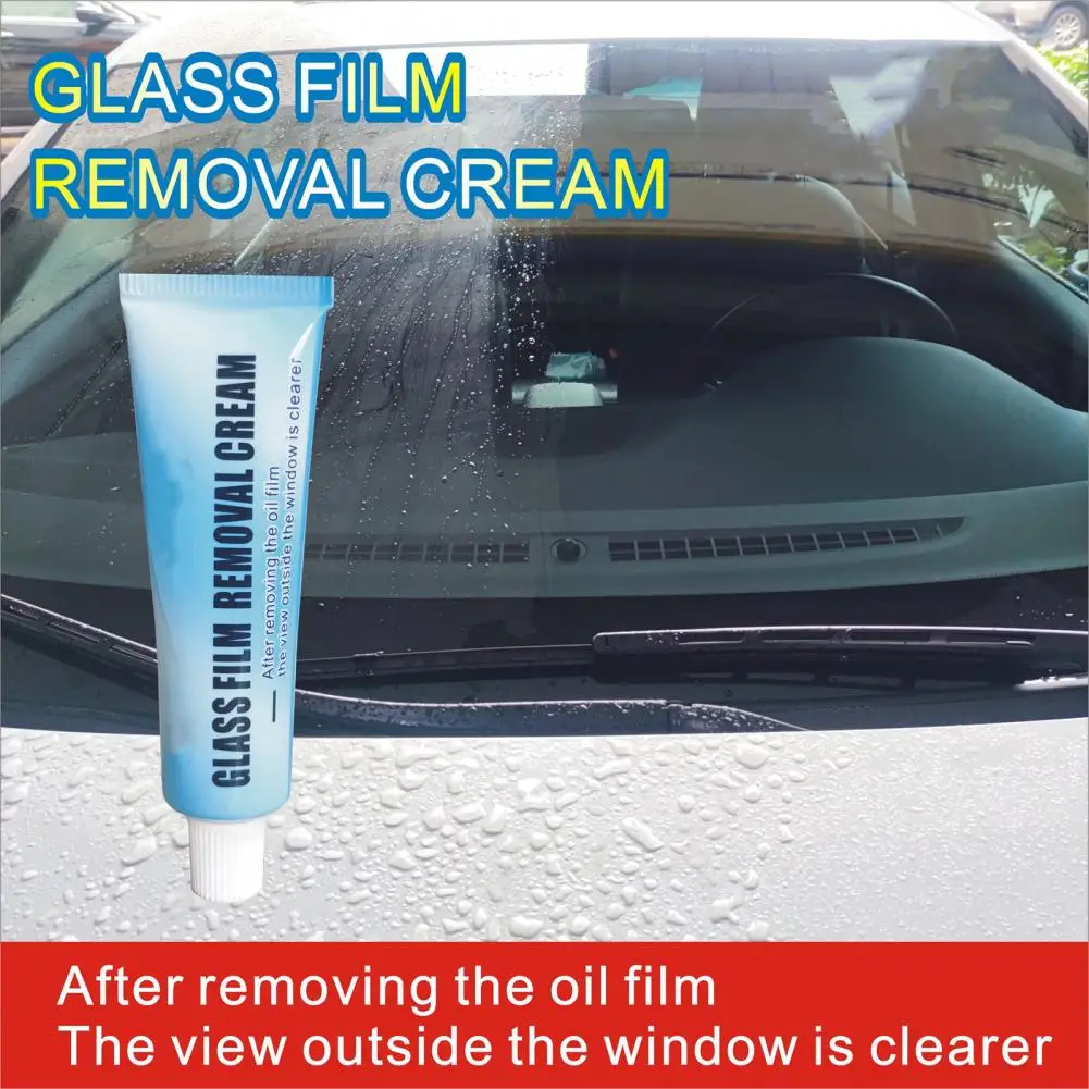 

Reliable Glass Oil Film Cleaner Wide Application Anti-fog Rainproof Car Glass Film Removal Cream Oil Film Remover Car Care