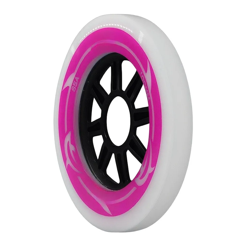90mm Skate Wheels Speed Skate Wheels For High Speed Gliding Wear Resistant Formula Stable Structure Design Pink