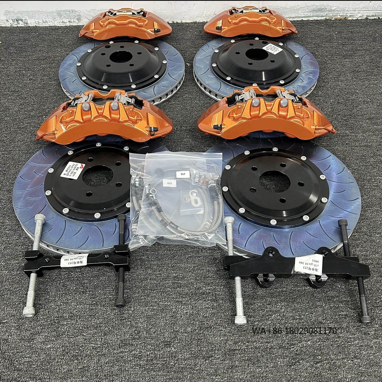 

Factory Direct Auto Brake 4 Pot & 6 Pistons Brake Caliper R35 Brake Kit for Car R35 R33 R34 R32 Install Directly