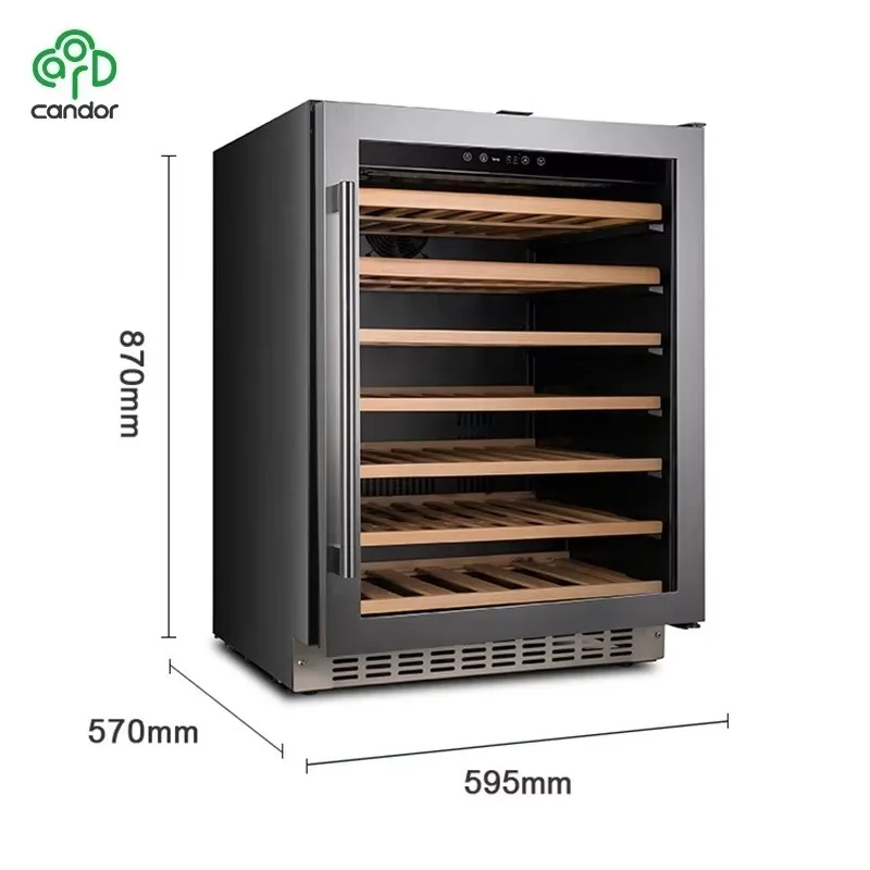 Airo 145L Wine Fridge Refrigerator Electric Built-in Wine Cabinet with Wine Coolers for Outdoor Use 46 Bottle Capacity