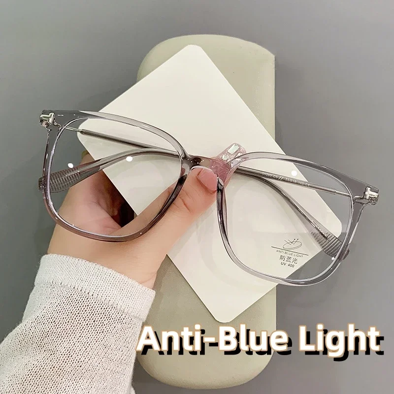 

Ultra Light Unisex Myopia Glasses Women Vintage Oversized Frame Short-sighted Eyeglasses Fashionable Anti-Blue Light Eyewear