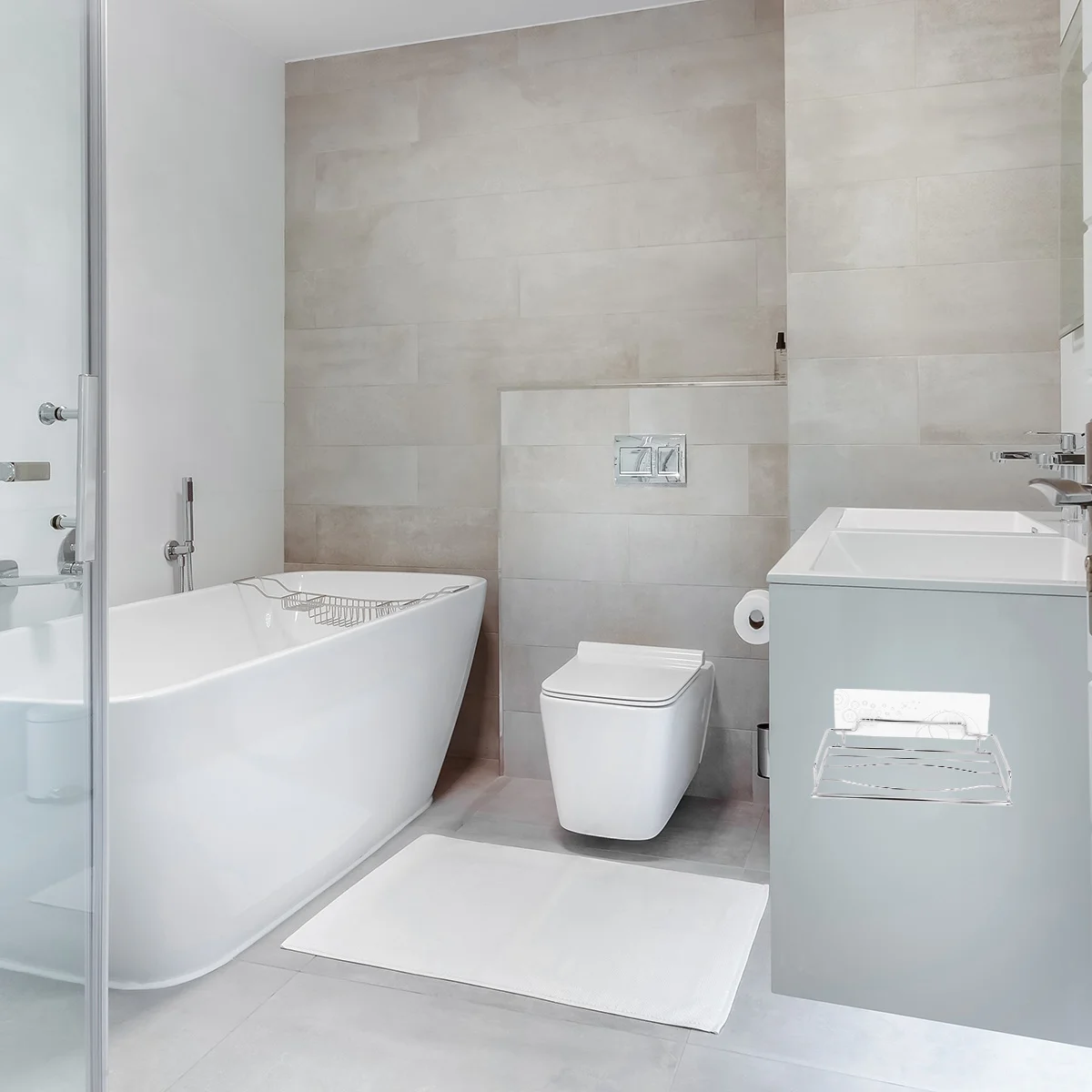 

Paper Towel Holder Wall Mounted Stainless Steel Tissue Storage Box Bathroom Accessories Traceless Rack For Home Office