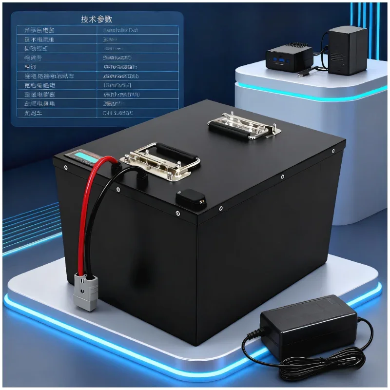 72V LiFePO4 Battery Pack 50Ah-200Ah | Bluetooth BMS APP + 8000W Power | Compatible with Scooter Motorcycle Tricycle Golf Cart El