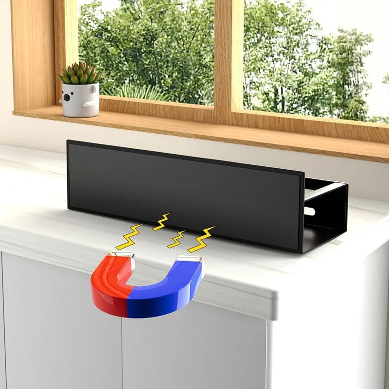 1/2pcs Magnetic Storage Shelf Household Kitchen Refrigerator Washing Machine Side Hanging Storage Rack, Multifunctional Storage