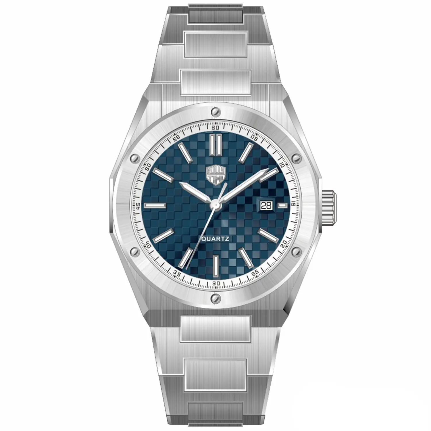 

2025 New RollsTimi Men's Watches Top Luxury Quartz Wristwatch Man Watch AR Sapphire Mirror Waterproof Sports Men Clock Luminous