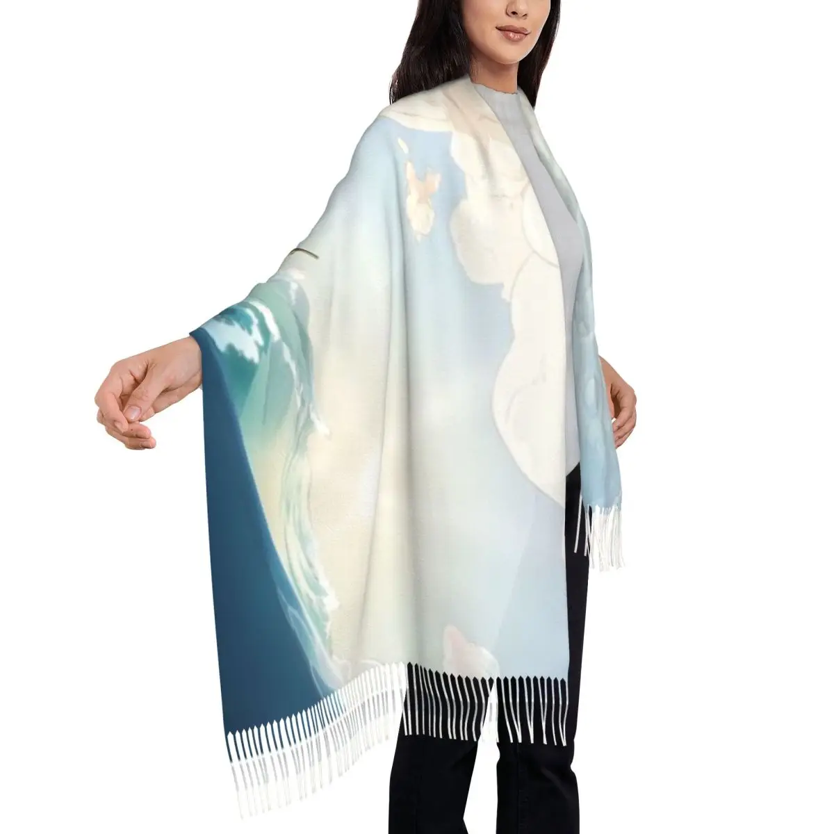 Schal Ein Quastenschal