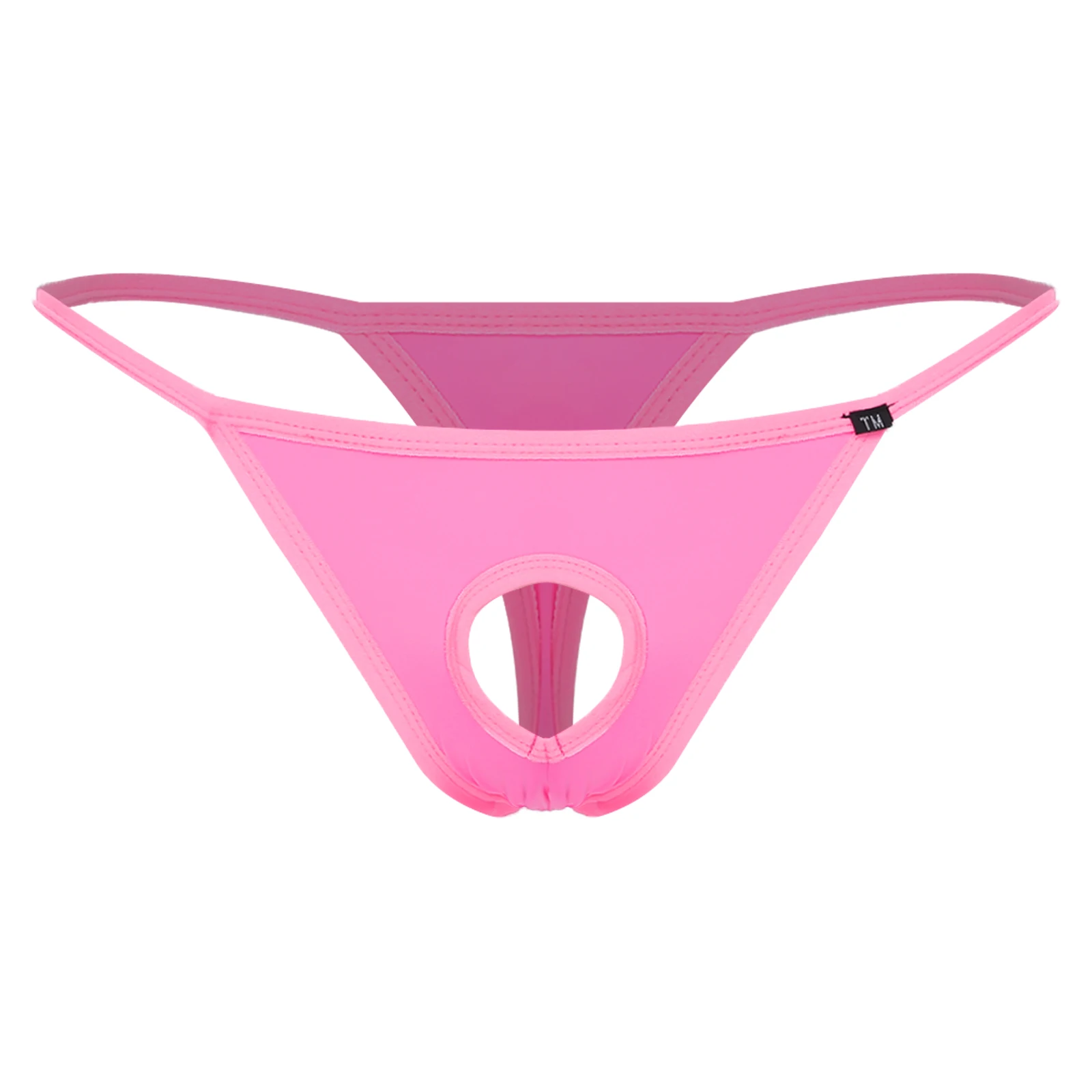 

Adults Mens Low Rise Thong Underpants Hollow-out Bulge T-back Micro Briefs Underwear Lingerie for Couple Games Anniversary