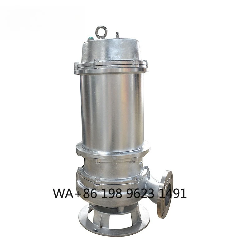High Power Stainless Steel Submersible Sewage Pump Macerating Dirty Water Dewatering Industrial Wastewater Pump