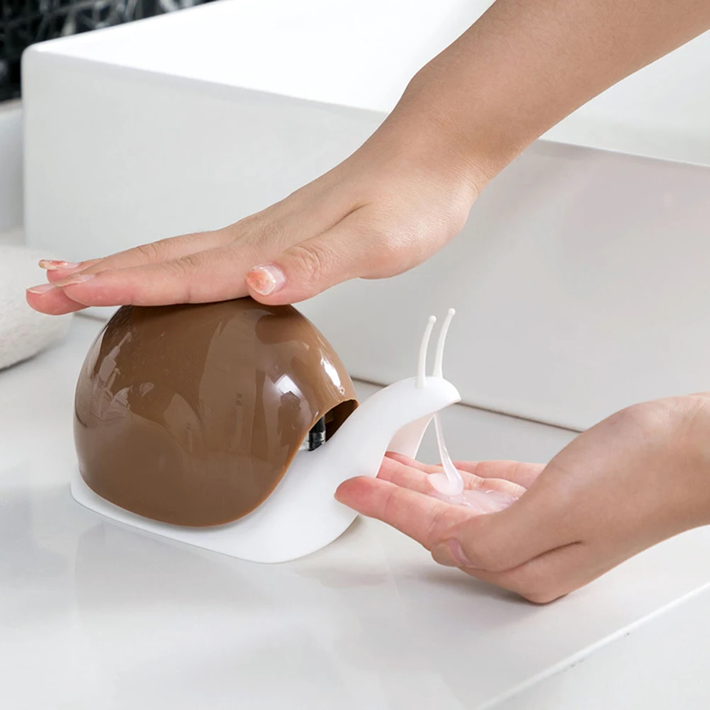 120 ML Design Snail Soap Dispenser Container Liquid Soap Pump Dispenser Bottle Emulsion Storage Bottle for Kitchen Bathroom
