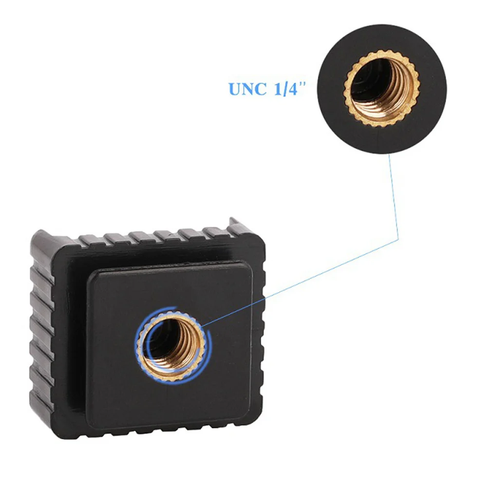 

4Pcs Lamp Holder Flash Light Clamp Hot Shoe Adapter Portable Rustproof Plastic for Photography Outdoor Use Flash Light Clamp