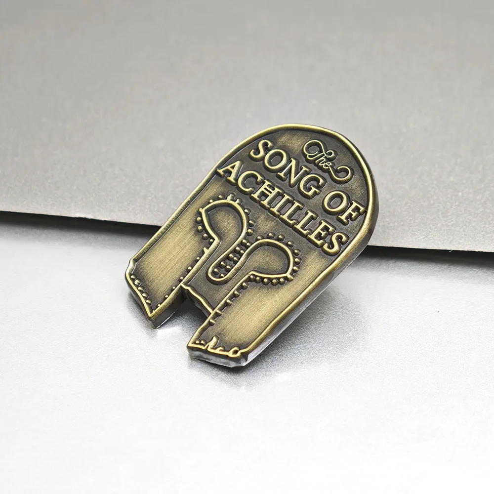 Der Lied von Achilles Metall-Emaille-Anstecker Buchbrosche Griechische Mythologie Helm-Abzeichen Madeline Miller Booktok Fan-Geschenk – Detail 9