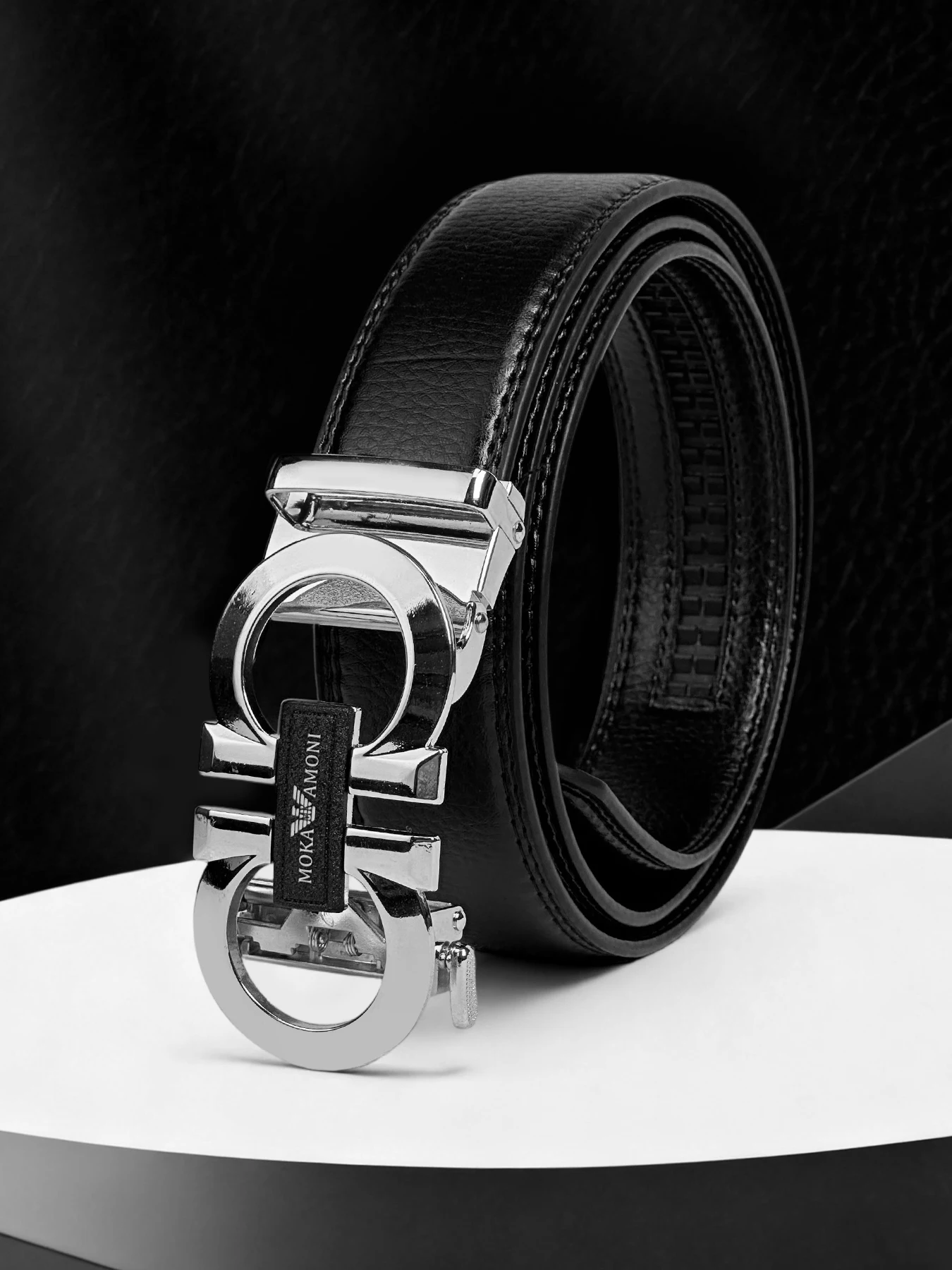 حزام خصر رجالي جديد بإبزيم على شكل 8، وسراويل عمل راقية وحزام خصر، موضة فاخرة #3