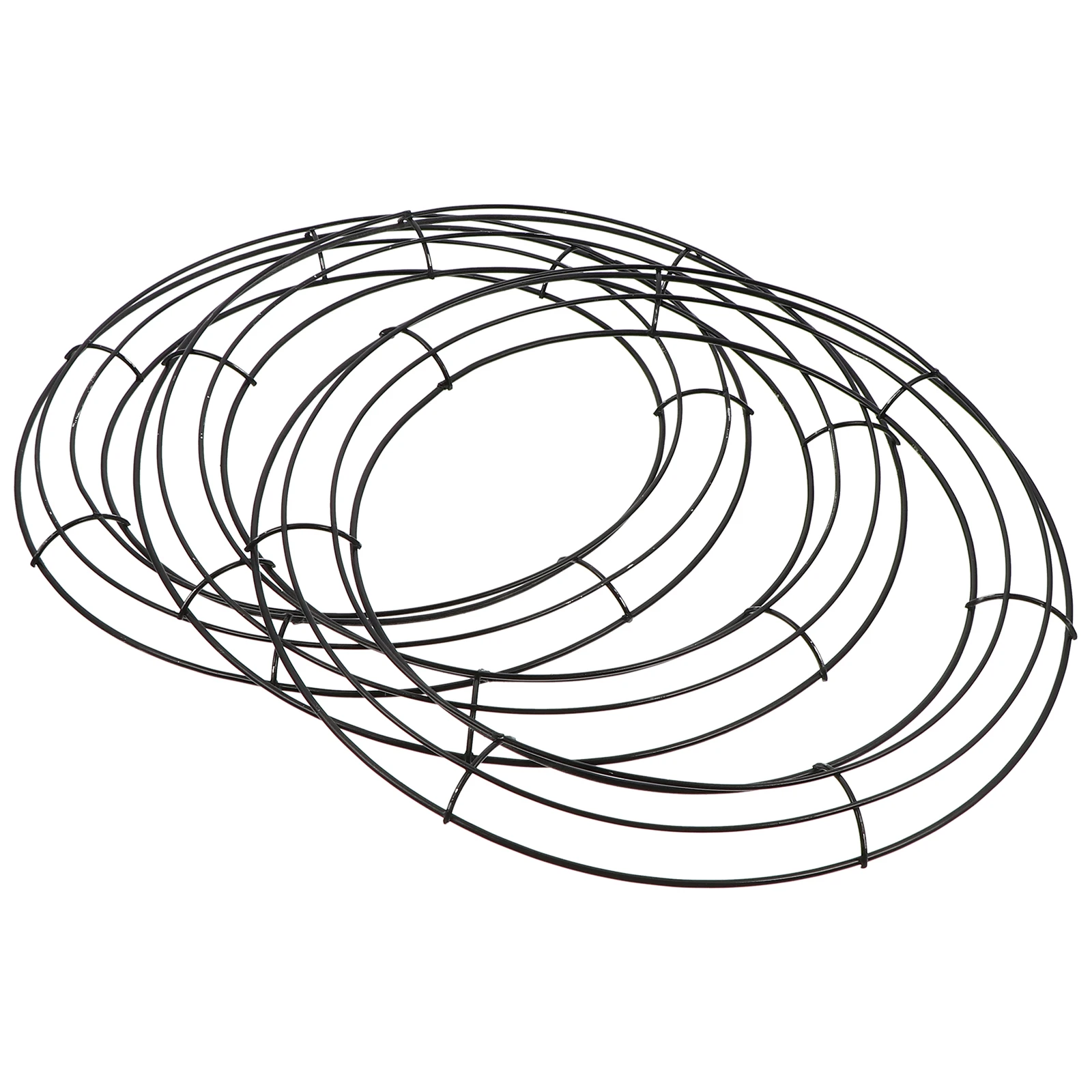 

3pcs Iron Wreath Frame Garland Hoop Home Decor Flower Loop Round Artificial Hanging Christmas Holiday Outdoor Garden Terrace