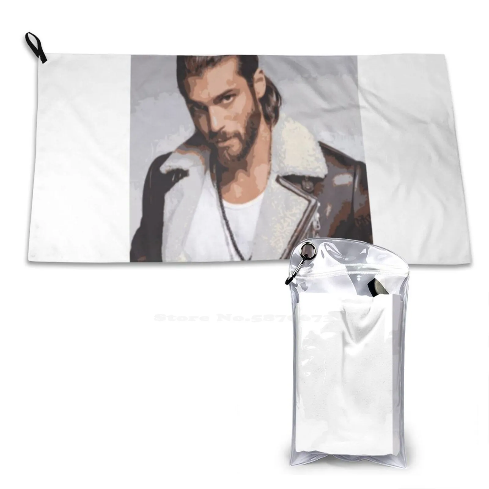 Can Yaman Soft Towel Quick Dry Beach Towel Erkencikus Dolunay Turkiye Turkish Beard Turkish Greek Hot Turkish Actor Turkish Guy