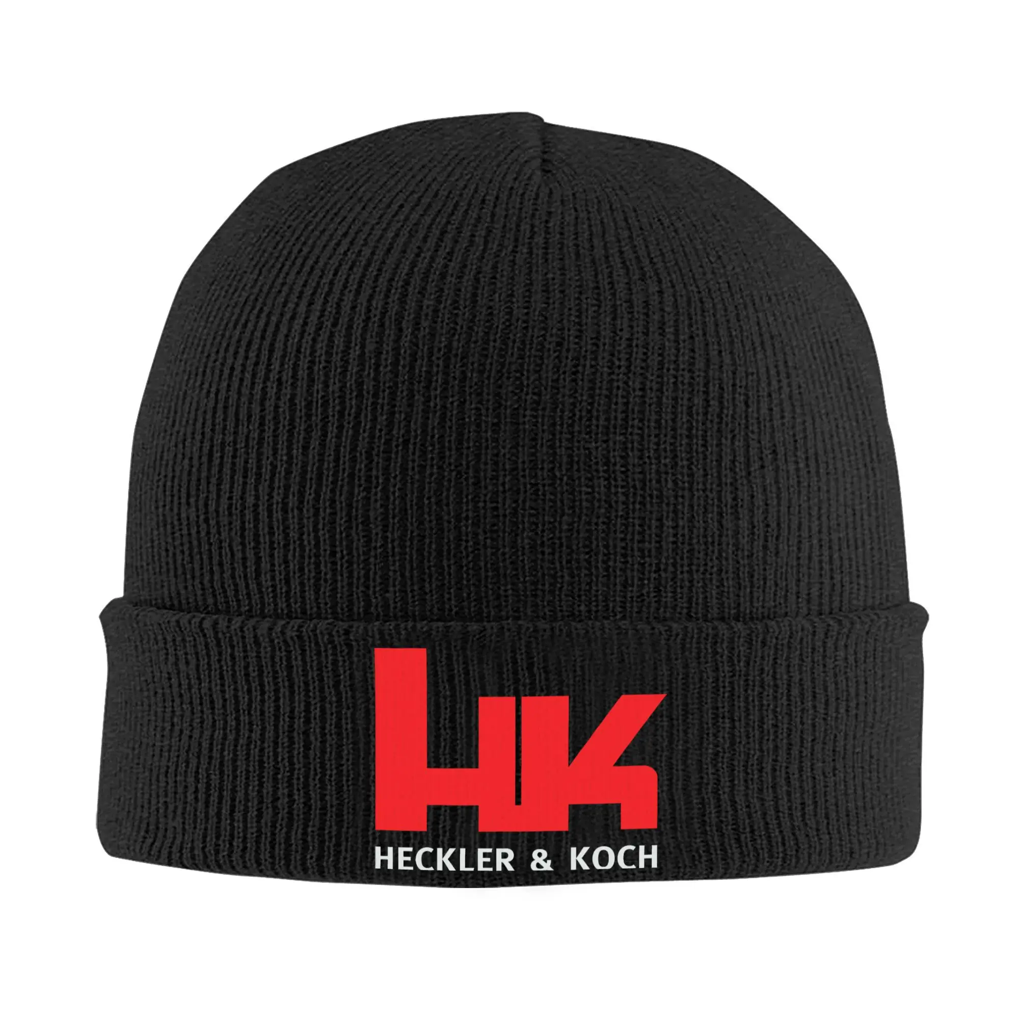 Custom HK Heckler Firearms Koch Gun Bonnet Hat Fashion Knit Hat Men Women Unisex  Winter Warm Skullies Beanies Caps