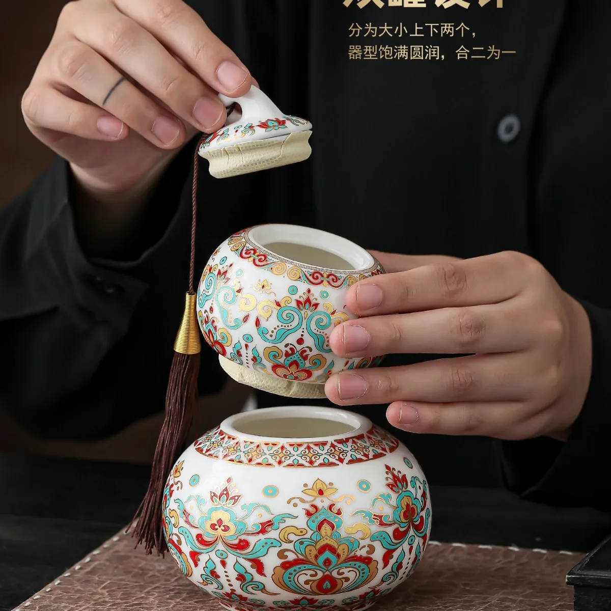 High-end tea packaging gift box empty box sealed tea can empty box 5