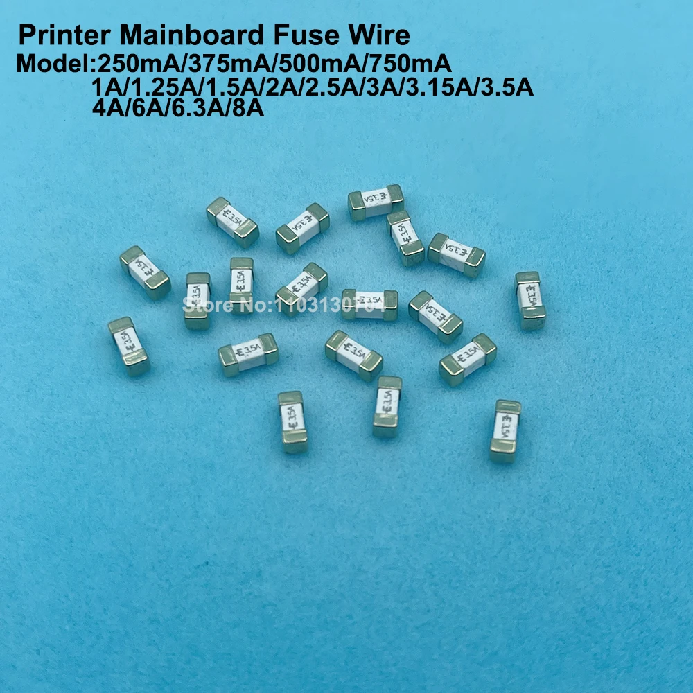 10PCS Inkjet Printer Main Board Safety Carriage Circuit Card Fuse Wire for Mimaki JV33 Mutoh RJ900C VJ1604 Roland FH-740 XC-540