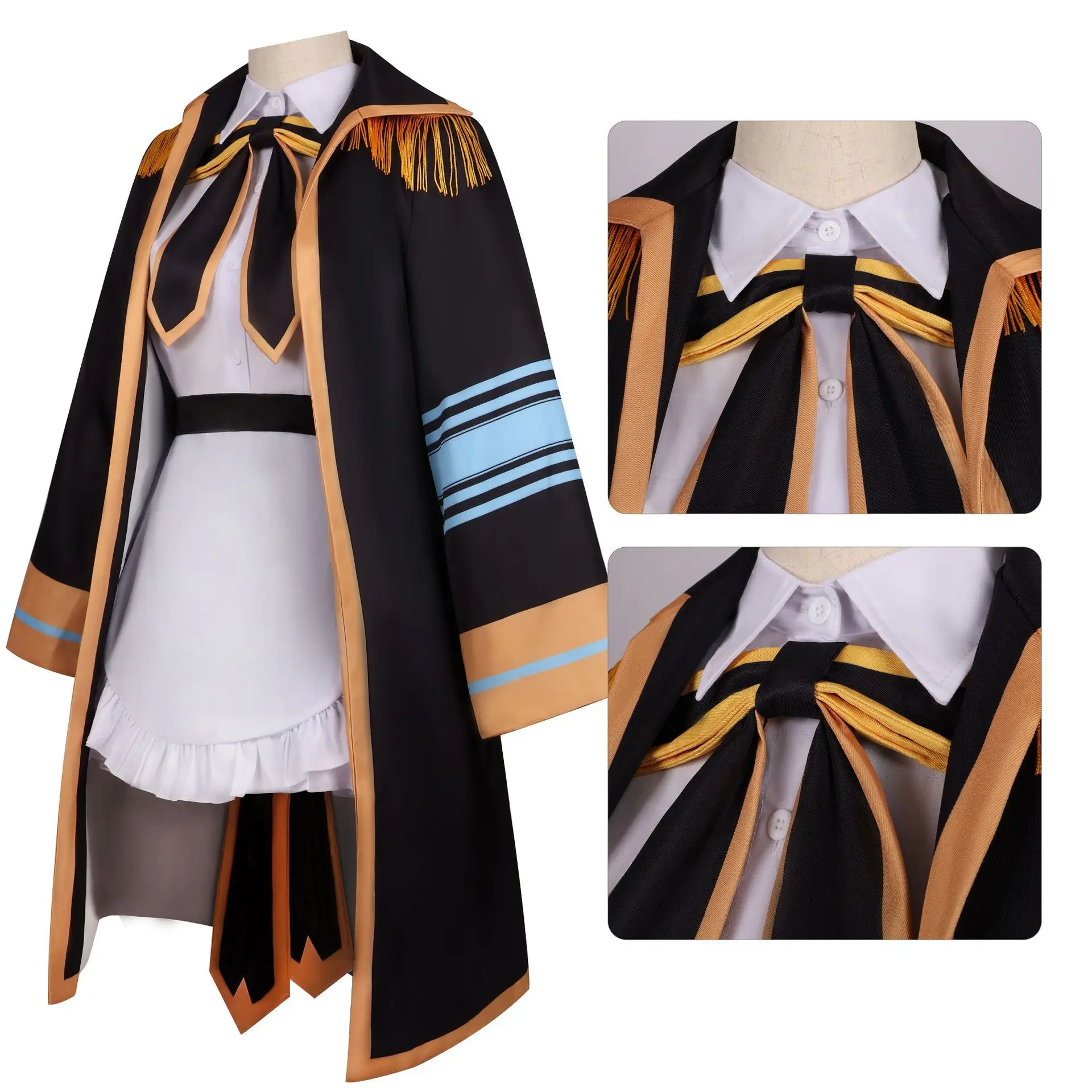 

Костюм виртуального идола для косплея Yout Sanukiuko, наряд горничной на Хэллоуин, комплект второй ручной работы, женский костюм на Хэллоуин