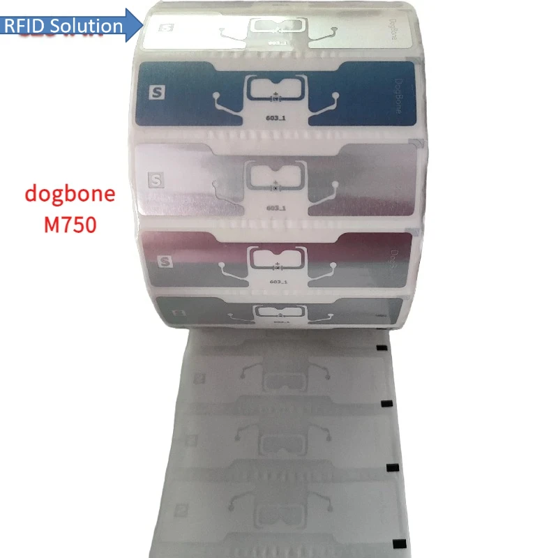 50 sztuk/5 sztuk doskonały smartrac dogbone uhf tag pasywny dalekiego zasięgu tag rfid impinj r6 monza 4D epc uhf rfid tag naklejka 860-960MHZ