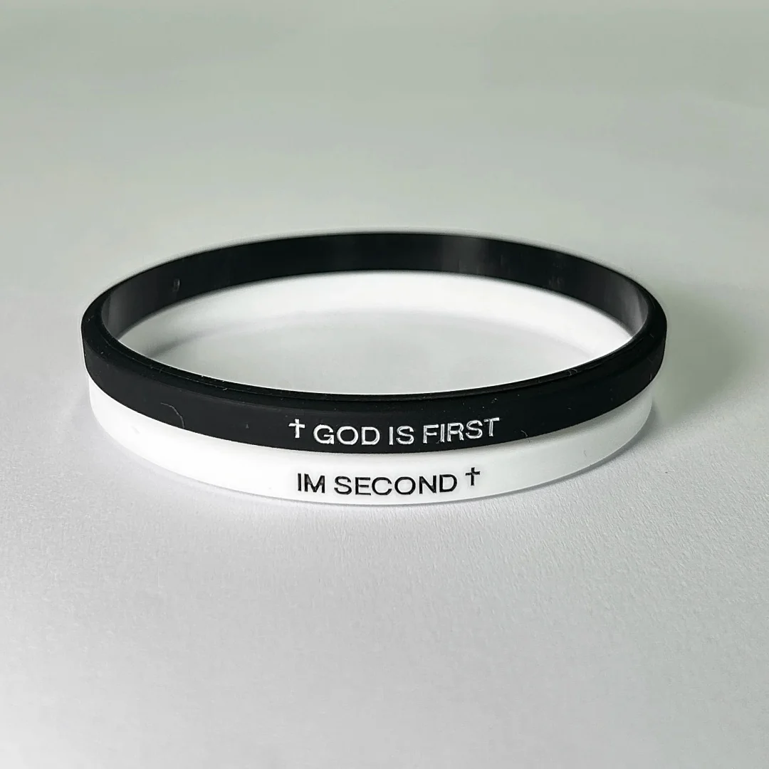 

Landical Rubber Christian Wristbands Silicone Inspirational Bible Verses Wristbands for Women Men Faith Religious Gifts Office Supplies