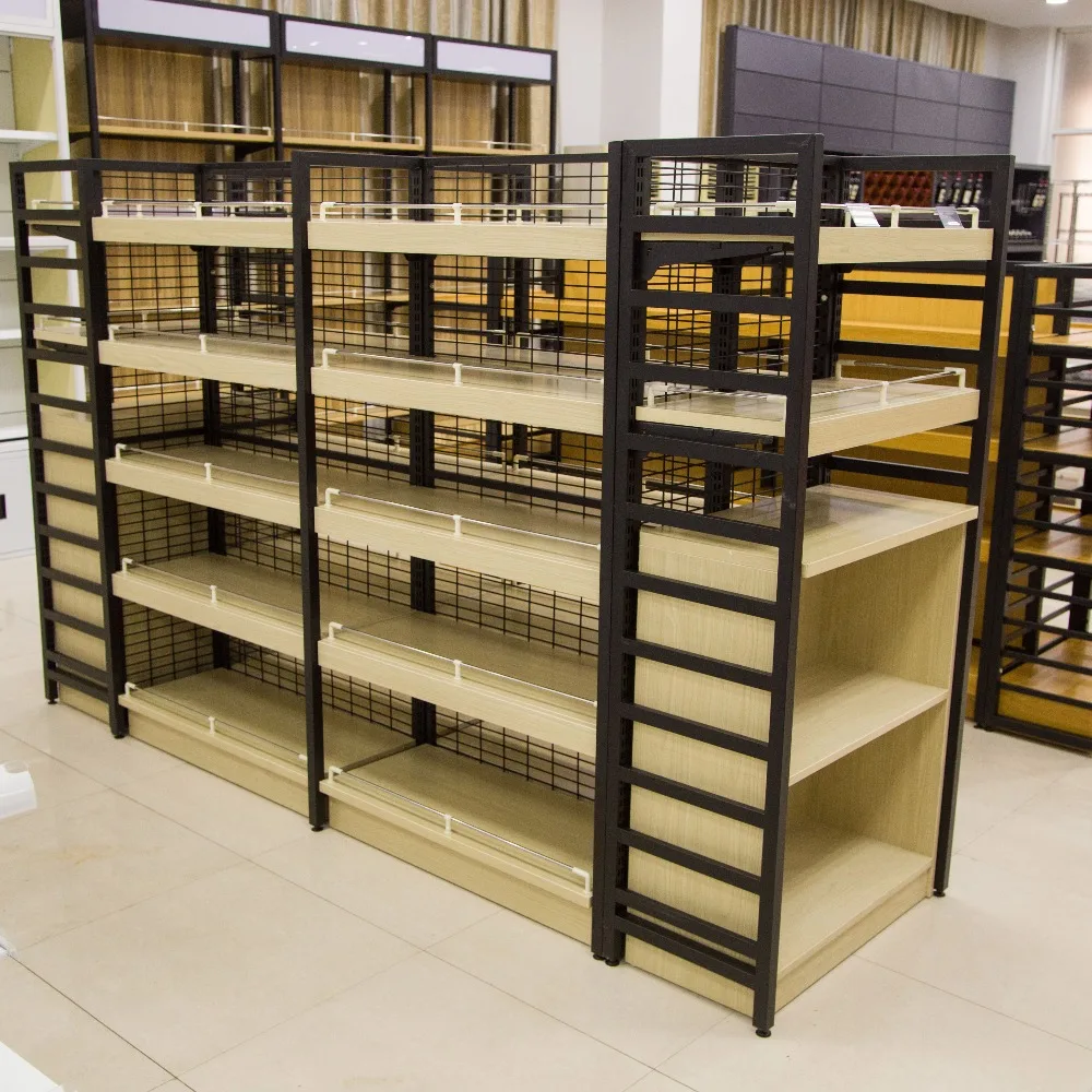 Custom.Merchandise Display Racks Store Display Rack Holz-Stahlregale