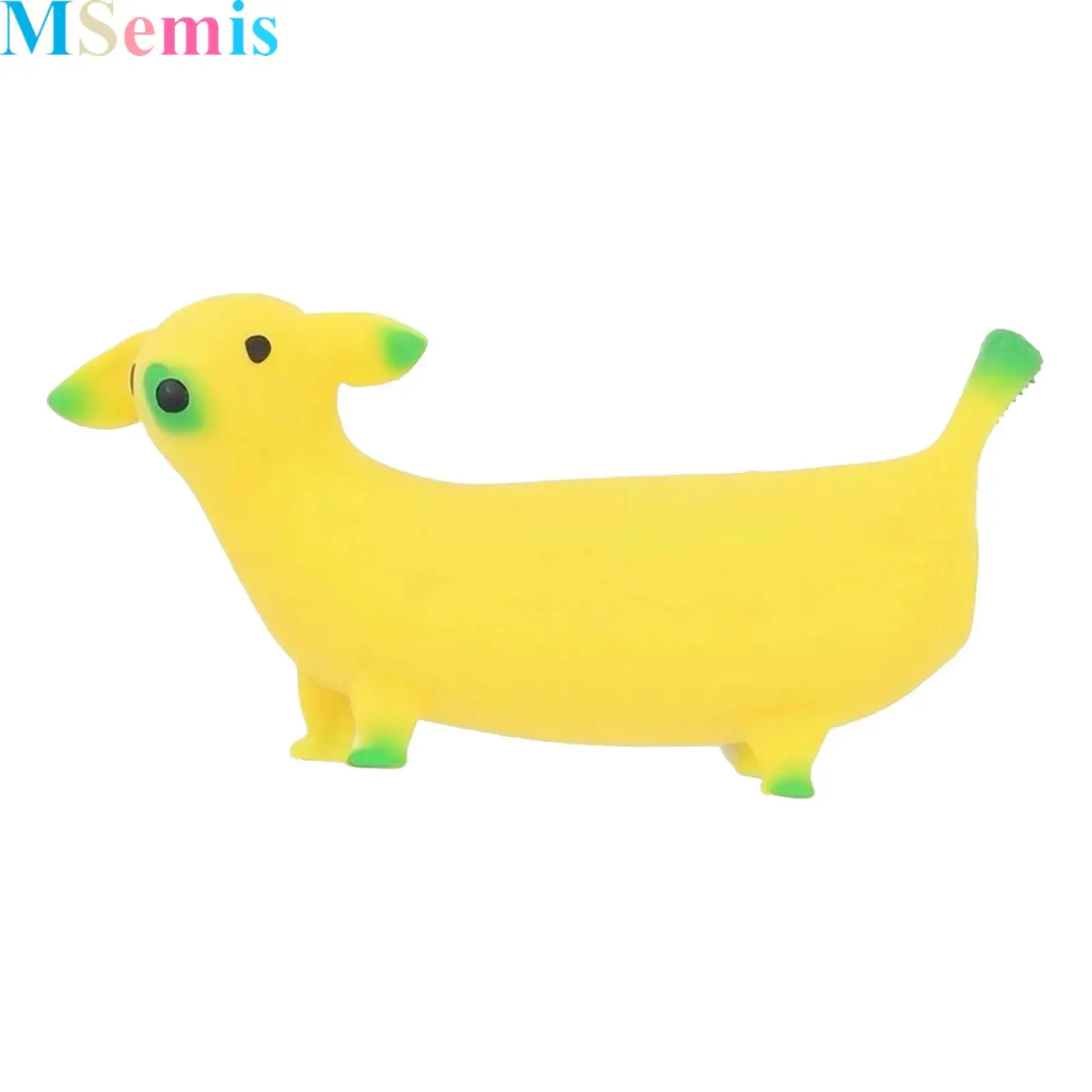 

Cute Banana Dog Shape Sensory Fidget Toy Sand-filled Stretchy Slow-rebound Squishy Toys Anxiety Relief Squeeze Plaything