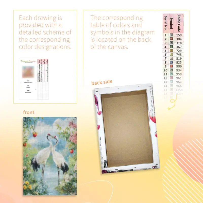 PhotoCustom Framed Red-Crowned Crane Diamond Painting Kits Handmade Diy Idea Animall Full Round/Square Diamond Art Home Decor Di