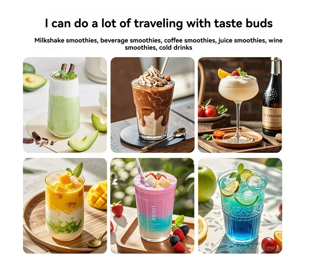 

CANDIMILL Desktop Commercial Automatic Ice Breaking Machine Multifunctional High Capacity Ice Smoothie Maker