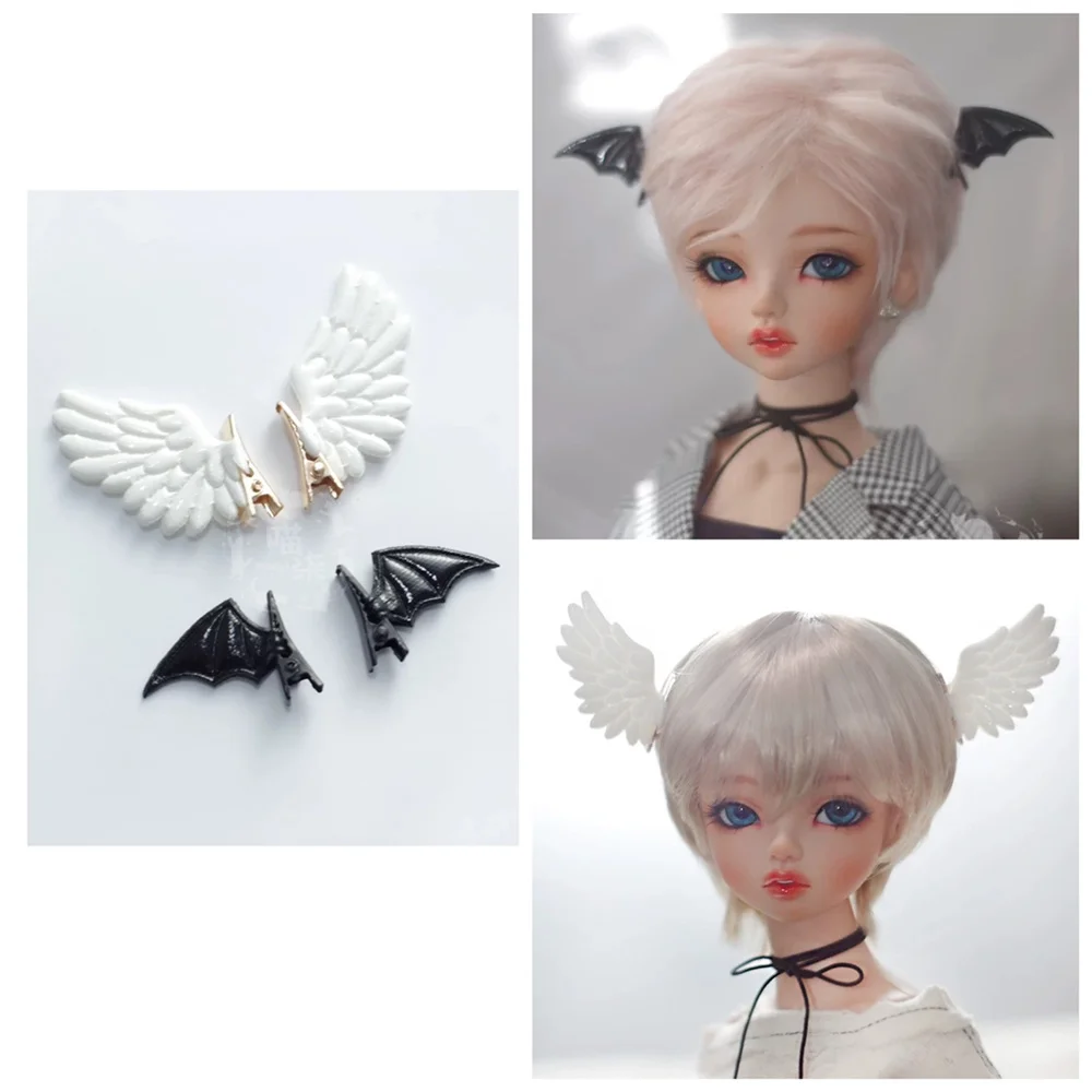 BJD doll accessories suitable for 1/3 1/4 1/6 size doll with hairpin angel devil wings headdress