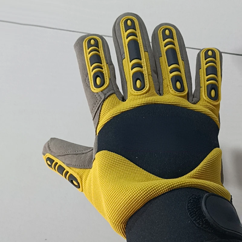 Cut Resistant Gloves Anti Impact Vibration Oil Safety Work Gloves Anti Cut Shock Absorbing Mechanics Impact