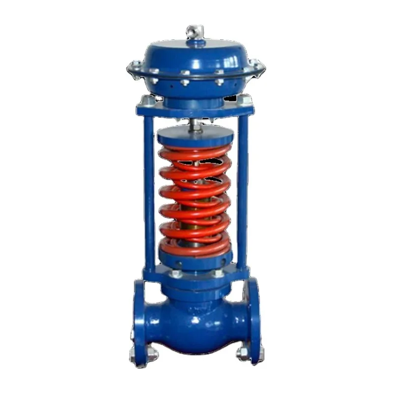 Stainless steel self-regulating pressure control valve for gas applications.
