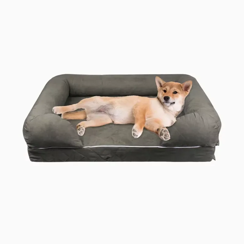 for Super Comfortable Orthopedic Pet Bed Medium Dog Waterproof Breathable Non Slip Pet Sofa with Memory Foam Filling