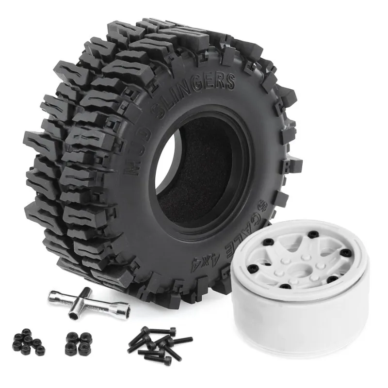 

4 шт., 130 мм, 2,2 дюйма, набор ободов колес с бисером для 1/8 1/10 RC гусеничного автомобиля, осевой SCX10 Wraith RR10 Capra Trxs TRX4 YK4082