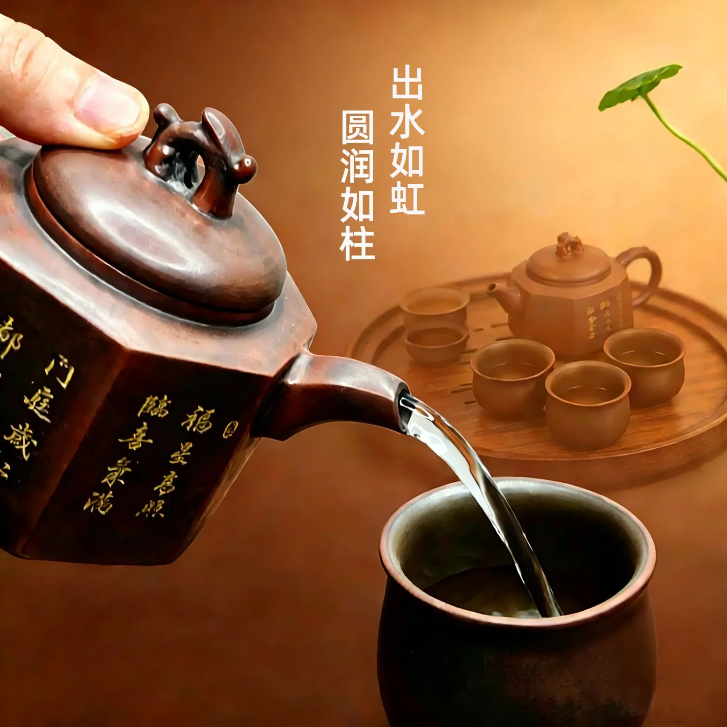 Nixing pottery teapot famous handmade eight square pot raw ore purple pottery household kung fu tea set gift making teapot