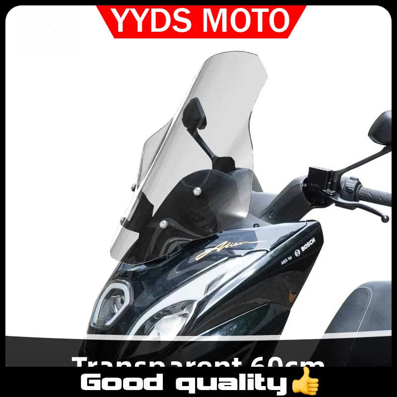 

【Good quality】For Haojue UFR150 windshield modification, heightening and widening, high-definition rain shield accessories